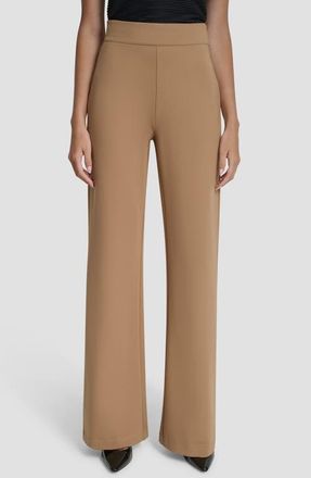 DKNY Flare Hem Ponte Pants in Truffle at Nordstrom, Size X-Small