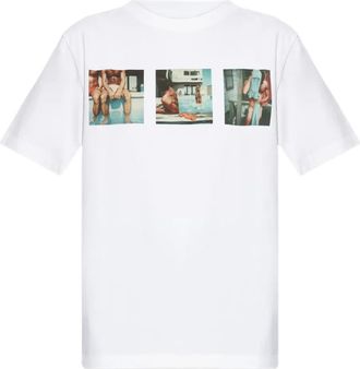 Dsquared2 graphic-print T-shirt - women - Cotton - S - White