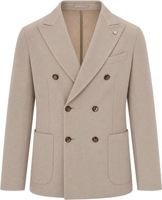 Lubiam Blazer - - Jackets - Uomo - Beige - L