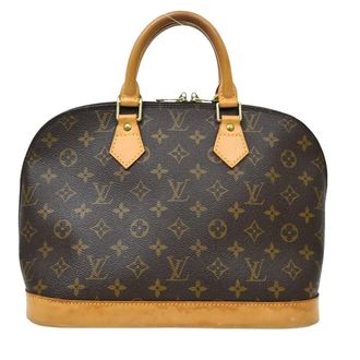 Louis Vuitton Alma Handbag Monogram Canvas Brown Canvas Handbag (Pre-Owned)