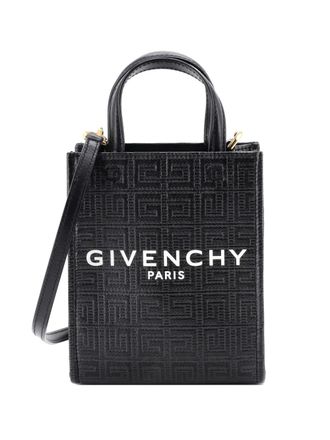 Givenchy Vertical G-4G gecoat canvas mini-shopper - Zwart