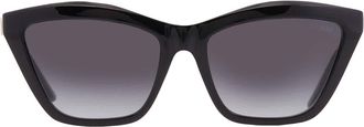 Guess Smoke Gradient Rectangular Ladies Sunglasses GU00199 01B 56