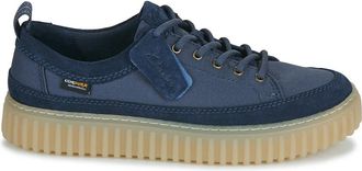 Clarks Torhill Lace - Heren - Sneakers - Blauw - 44 EU - Leer - Schoenen