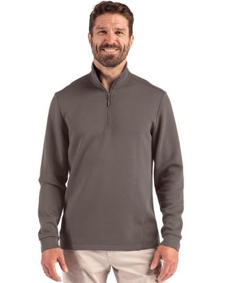Clique Haven Recycled Mens Quarter Zip Sweatshirt