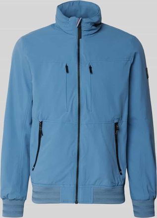 Tom Tailor Regular Fit Funktionsjacke mit Schalkragen in Dunkelblau, Gr&ouml;&szlig;e XXXL