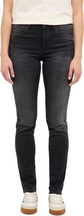 Mustang Slim-fit-Jeans MUSTANG Damen Style Shelby Slim, Damen, Gr. 29, L&auml;nge 34, schwarz (802 schwarz), Denim/Jeans, 79% Baumwolle, 9% Elastomultiester, 9% Ly