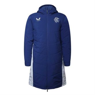 Castore Heren Rangers FC Gewatteerde Jas (Blauw/Grijs)