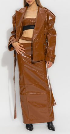 The Mannei Catalina Cropped Tank Top, Womens, Brown