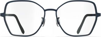 Blackfin Bf1082 Antigua Sleek Geometric Blue Frame Eyeglasses with Adjustable Nose Pads