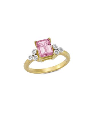 I.Reiss Company 14K 1.59 Ct. Tw. Diamond & Pink Tourmaline Cocktail Ring