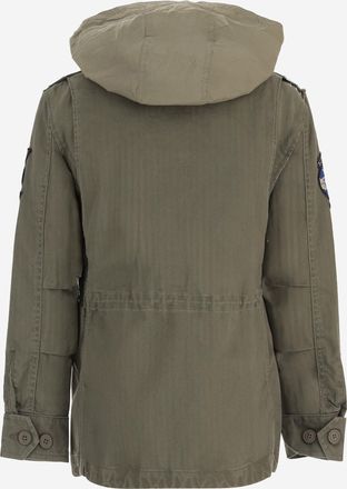 Polo Ralph Lauren Military Patch Cotton Parka - Green