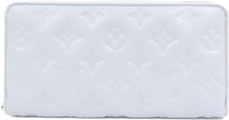 Louis Vuitton Blue Leather Long Wallet (Bi-Fold) (Pre-Owned)
