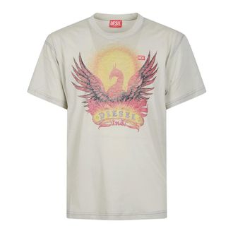Diesel Tops, Heren, Beige, M, T-Norm AA1 T-shirt