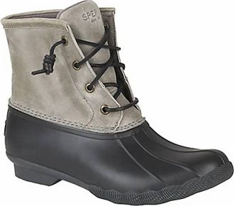 Sperry Top-Sider Womens Saltwater Puff Boot In Black Grey