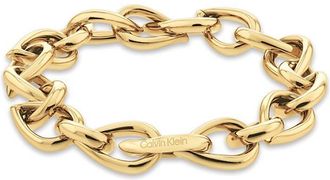 Calvin Klein Womens Sculptural Link Bracelet - Gold - OS