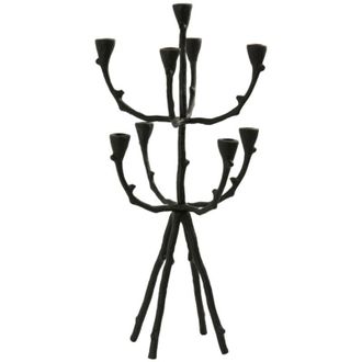 Light & Living Light&living - Candelero Ranica 9l Negro - 29x29x63,5 Cm