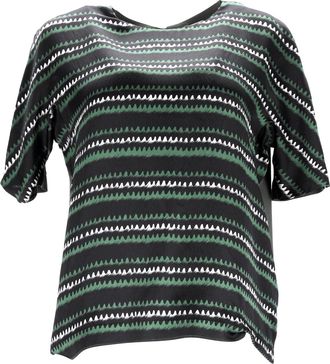 Kenzo Kenzo T-shirt met print in groene zijde