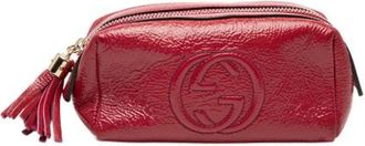 Gucci Pre-owned Mini Bags, female, Red, Size: ONE SIZE Pre-owned Soho Cosmetic
