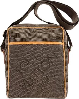 Louis Vuitton Pre-owned Cross Body Bags, female, Brown, Size: ONE SIZE Pre-owned Damier Geant Shoulder Bag