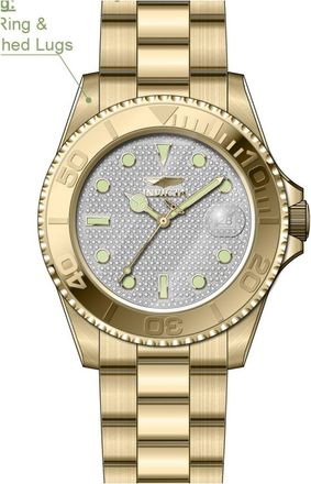 Invicta Pro Diver 50284 Heren Horloge - Automatisch Uurwerk - Roestvrij Staal met zilveren Wijzerplaat - 43mm