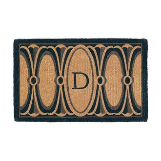 Frontgate Odetta Monogram Door Mat - Non-Monogrammed - Frontgate