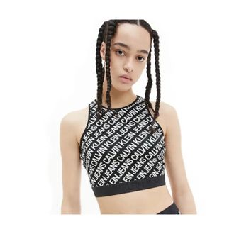 Calvin Klein Dames, Tops, Zwart, Maat: S Katoen