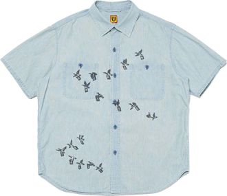 Human Made Chambray Shirt Blue HM27SH019