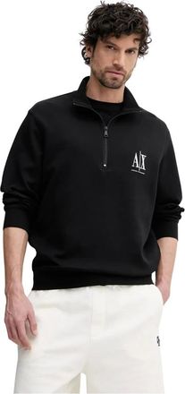 A|X Armani Exchange Sudadera con media cremallera - Sweatshirts & Hoodies - Hombre - Negro - 2XL
