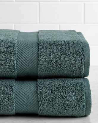 Superior Highly Absorbent Zero Twist 2pc Bath Cotton Sheet Set