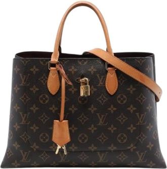 Louis Vuitton Pre-owned Flower Tote - Dames - Vintage Shopper - Bruin - ONE Size - Leer - Vintage