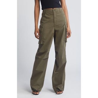 Good American Cotton Cargo Pants in Fatigue001 at Nordstrom Rack, Size 14