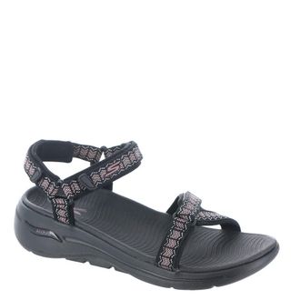 Skechers Artisanal Quarter Strap Sandal Flat Sandals Womens Black 6 UK
