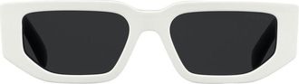 Prada Symbole square-frame sunglasses - men - Acetate - One Size - Black