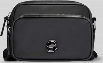 HUGO BOSS Umhängetasche aus glattem Twill Modell B_ICON in Black, Größe 1