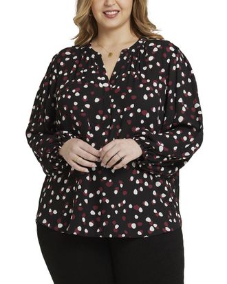 NYDJ Nydj Plus Popover Blouse