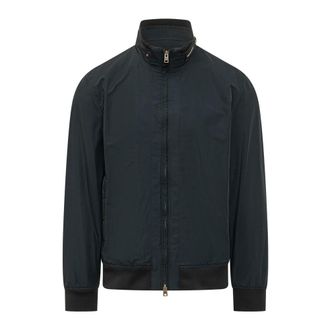 Woolrich Light Jackets, male, Blue, Size: 2XL Lewis bomber jacket