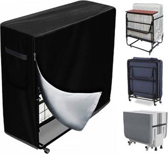 No Brand Funda Cama Plegable, 99 X 38 X 114 Cm, Cama Plegable Cord&oacute;n Ajustable, Resistente Polvo, Plegable, Impermeable, Cremallera Cord&oacute;n Ajustable