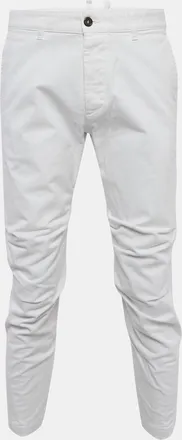 Dsquared2 White Denim Regular Fit Jeans M/waist