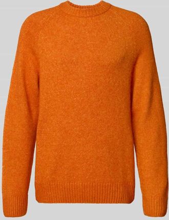 Les Deux Pullover mit Woll-Anteil Modell Gilbert in Orange, Größe XXL