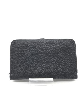 Herm&egrave;s Dogon Leather Wallet In Womens Black (Pre-Owned)