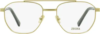 Ermenegildo Zegna EZ5285 Geometric Pilot Eyeglasses - Bronze