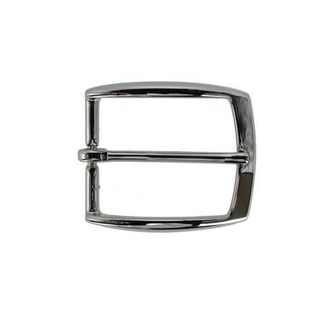Trafalgar Store 35mm Italian Solid Brass Vaulted Style Harness Belt Buckle in Shiny Nickel at Nordstrom