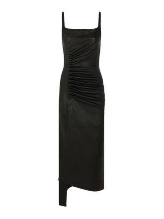 Paco Rabanne Black Leather Dress