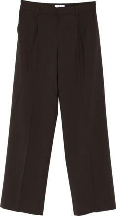 Pantaloni Torino Rtw... Donkerbruin - Dames - Straight fit broeken - Bruin - XS - Leer - Broeken