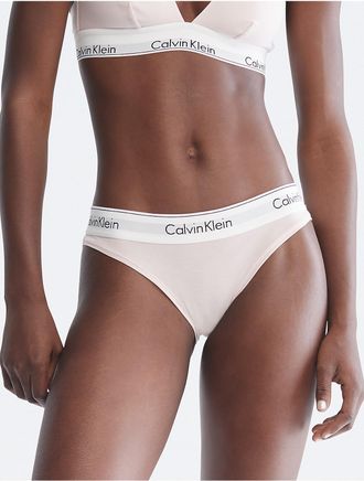 Calvin Klein Womens Icon Cotton Modal Bikini - Pink - XL