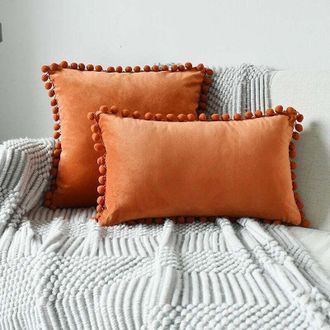 OEM Juego De Cojines Aiperq 3050 Blancos Para Decoraci&oacute;n De Habitaci&oacute;n De Ni&ntilde;a, Incluye 2 Cojines Y Accesorios Para Ribetear El Sof&aacute;, Dise&ntilde;o Reversible, T