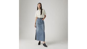 Levi's Long Icon Skirt - Womens - 25 - Blue