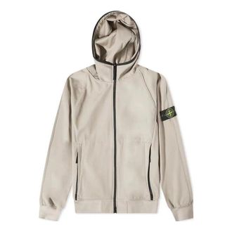 Stone Island Light Soft Shell-R Hooded Jacket Dove Grey 781540927-V0092