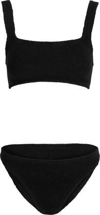 Hunza G Xandra Seersucker Bikini - Black - One Size