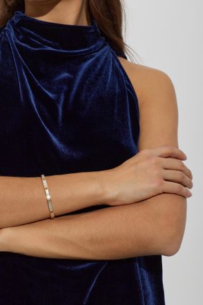 Tory Burch Mother-of-pearl Bangle Bracelet, Womens, Gold